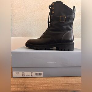 Antonio Melani black buckle boots